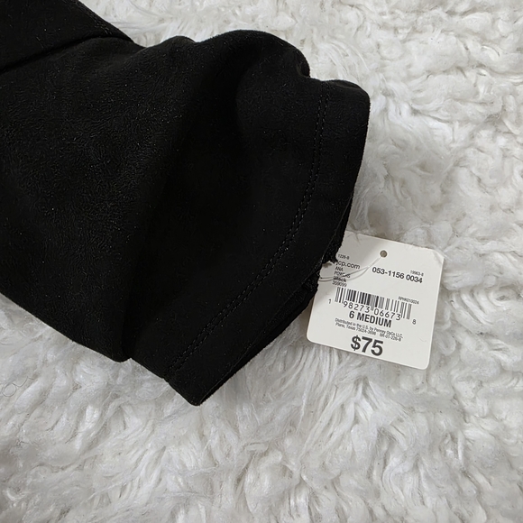 NWT a.n.a New York Black Faux Suede Boots - Size 6 - Picture 3 of 3